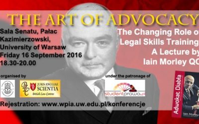 Iain Morley QC lecture “The Art of Advocacy”